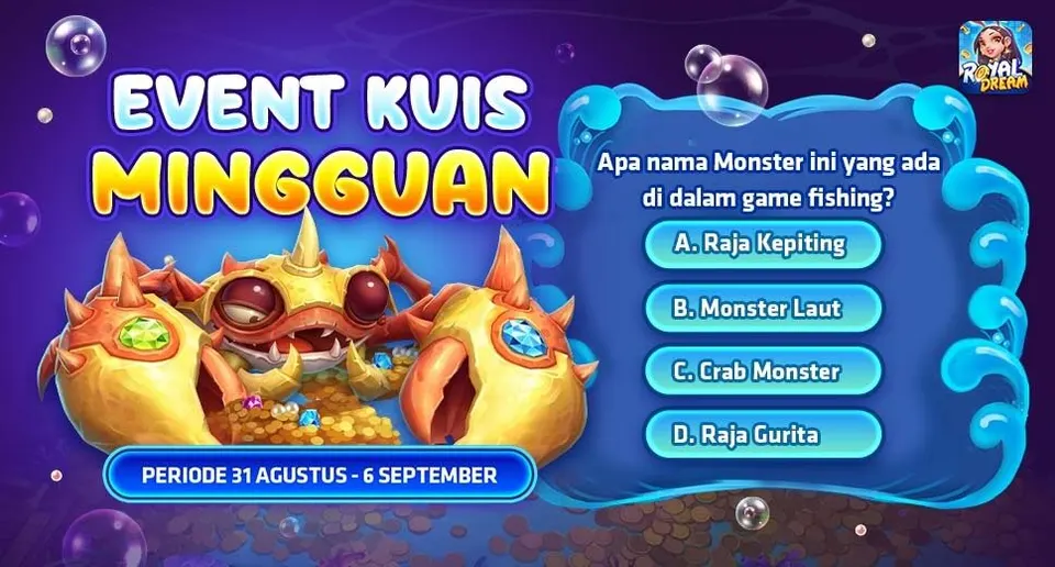 Event · Kuis Mingguan – Royal Dream