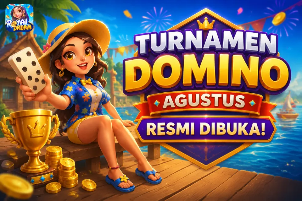 Turnamen Domino · Agustus 2026 – Royal Dream