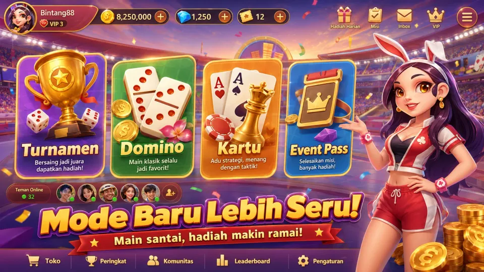 Lobi permainan Royal Dream dengan berbagai mode