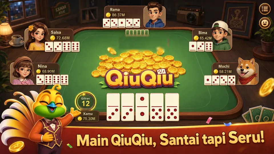 Meja permainan Qiu Qiu di Royal Dream